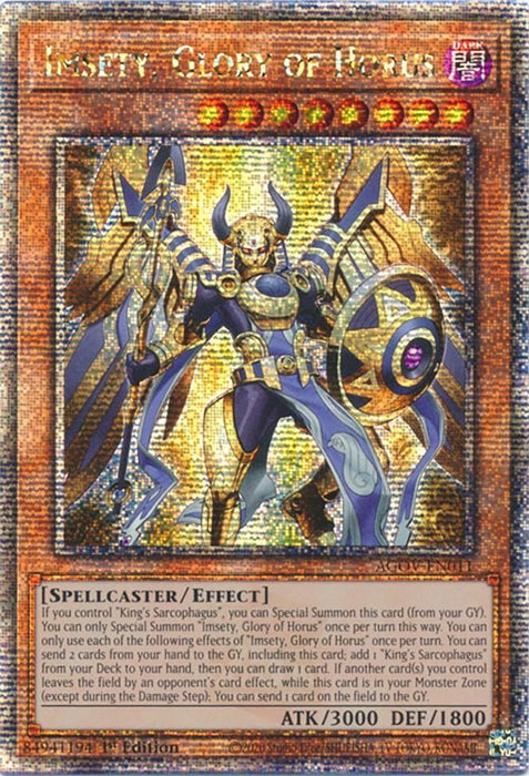 Imsety, Glory of Horus (Quarter Century Secret Rare) [AGOV-EN011] Quarter Century Secret Rare - for just $20.15! 