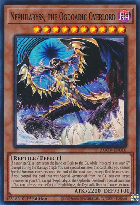 Nephilabyss, the Ogdoadic Overlord [AGOV-EN016] Super Rare - for just $0.15! 