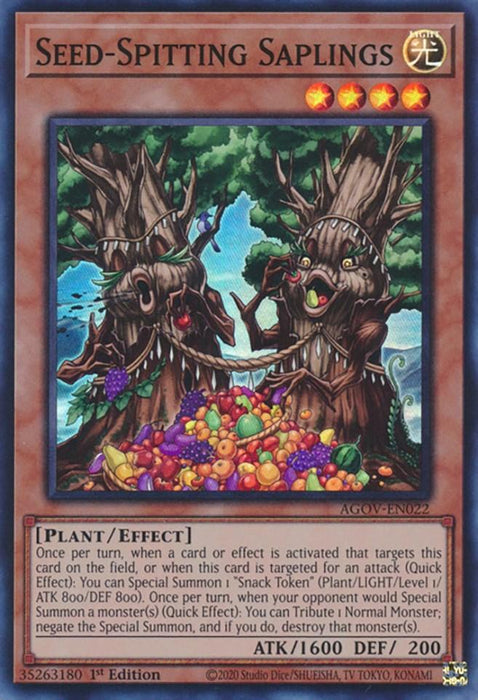 Seed-Spitting Saplings [AGOV-EN022] Super Rare - for just $0.10! 