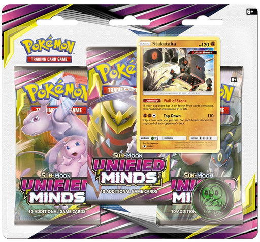 Sun & Moon: Unified Minds - 3-Pack Blister (Stakataka) - for just $300! 