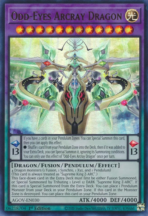 Odd-Eyes Arcray Dragon [AGOV-EN030] Ultra Rare - for just $0.85! 