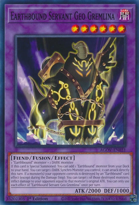 Earthbound Servant Geo Gremlina [AGOV-EN031] Common - for just $0.10! 