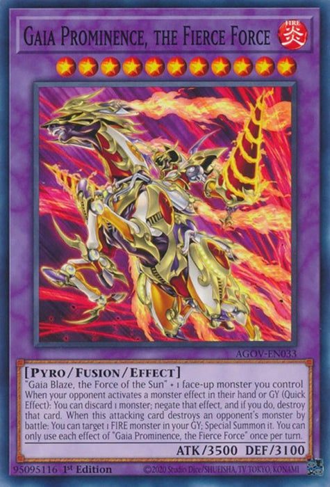 Gaia Prominence, the Fierce Force [AGOV-EN033] Common - for just $0.10! 