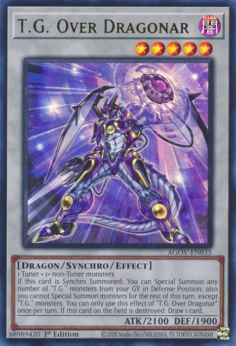 T.G. Over Dragonar [AGOV-EN035] Ultra Rare - for just $0.15! 