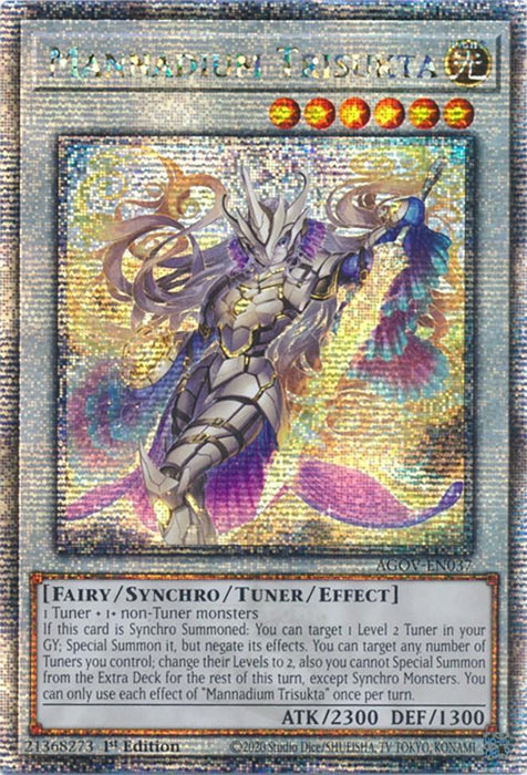Mannadium Trisukta (Quarter Century Secret Rare) [AGOV-EN037] Quarter Century Secret Rare - for just $5.50! 