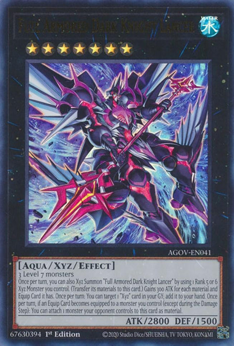 Full Armored Dark Knight Lancer [AGOV-EN041] Ultra Rare - for just $0.50! 