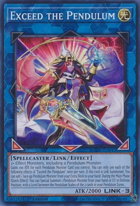 Exceed the Pendulum [AGOV-EN045] Super Rare - for just $0.35! 