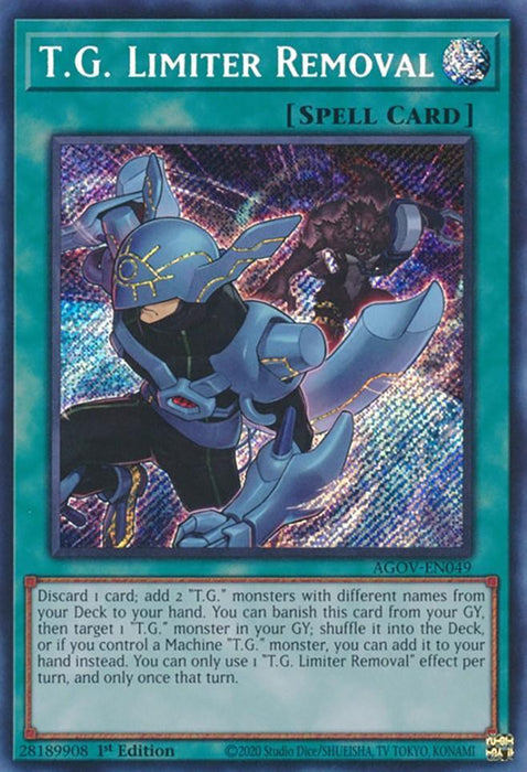 T.G. Limiter Removal [AGOV-EN049] Secret Rare - for just $0.20! 