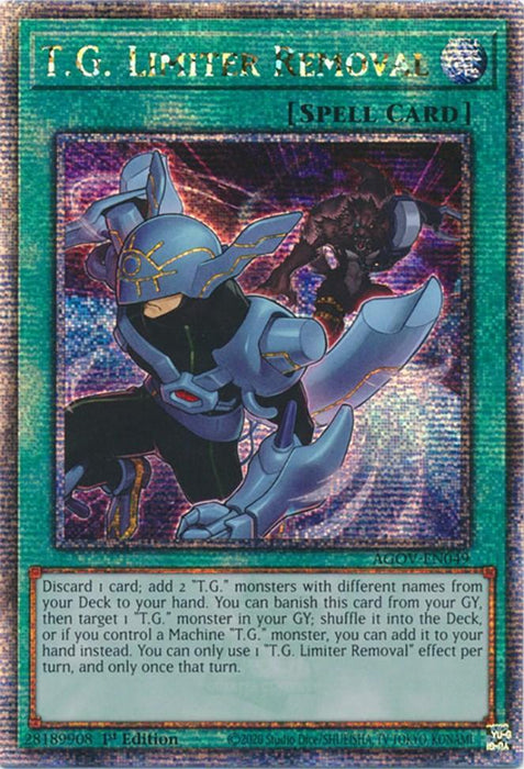 T.G. Limiter Removal (Quarter Century Secret Rare) [AGOV-EN049] Quarter Century Secret Rare - for just $3.40! 