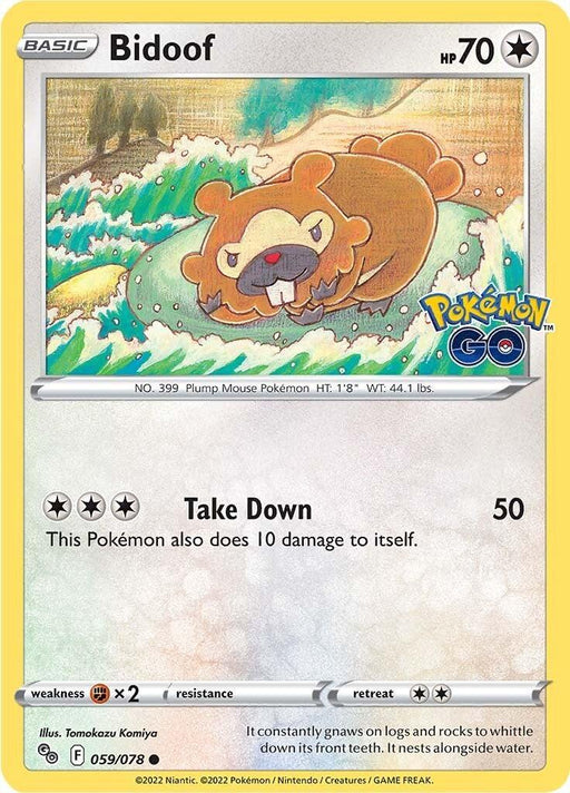 Bidoof (059/078) [Pokémon GO] - for just $0.10! 