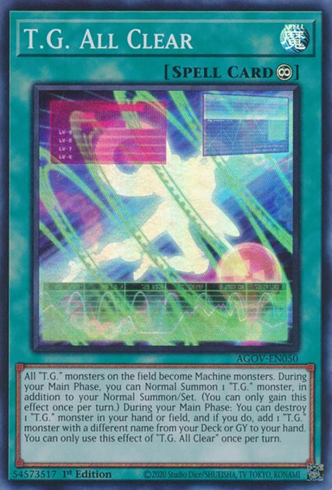 T.G. All Clear [AGOV-EN050] Super Rare - for just $0.10! 
