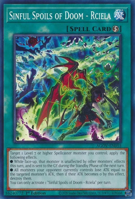 Sinful Spoils of Doom - Rciela [AGOV-EN055] Common - for just $0.10! 