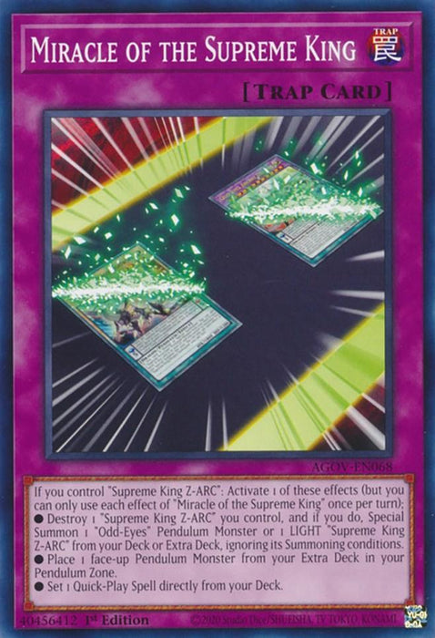 Miracle of the Supreme King [AGOV-EN068] Common - for just $0.10! 
