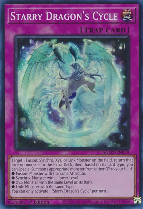 Starry Dragon's Cycle [AGOV-EN079] Super Rare - for just $0.10! 