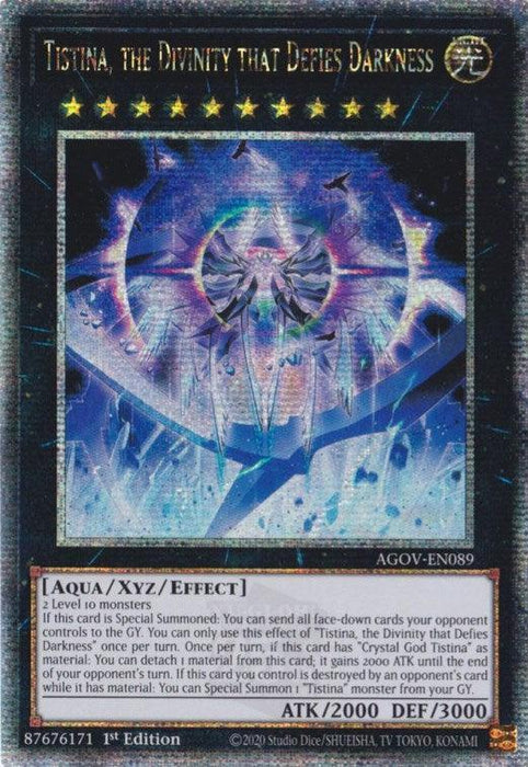 Tistina, the Divinity that Defies Darkness (Quarter Century Secret Rare) [AGOV-EN089] Quarter Century Secret Rare - for just $3.40! 