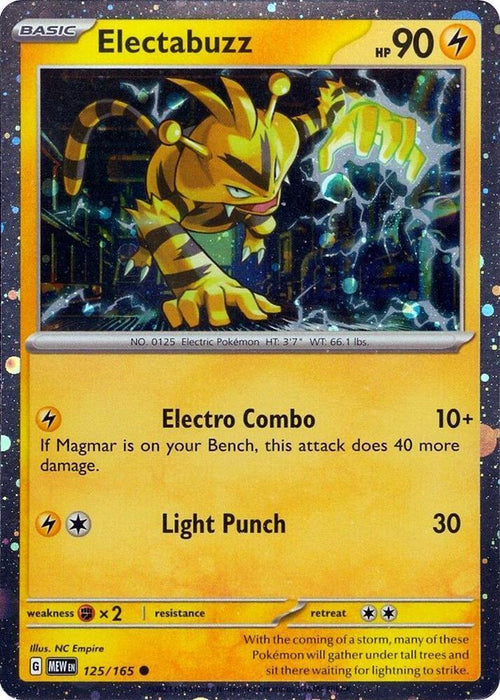 Electabuzz (125/165) (Cosmos Holo) [Miscellaneous Cards] - for just $0.20! 