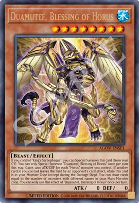 Duamutef, Blessing of Horus (AGOV-ENSP1) [AGOV-ENSP1] Ultra Rare - for just $0.60! 