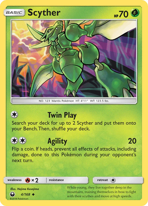 Scyther (4/168) [Sun & Moon: Celestial Storm] - for just $0.20! 