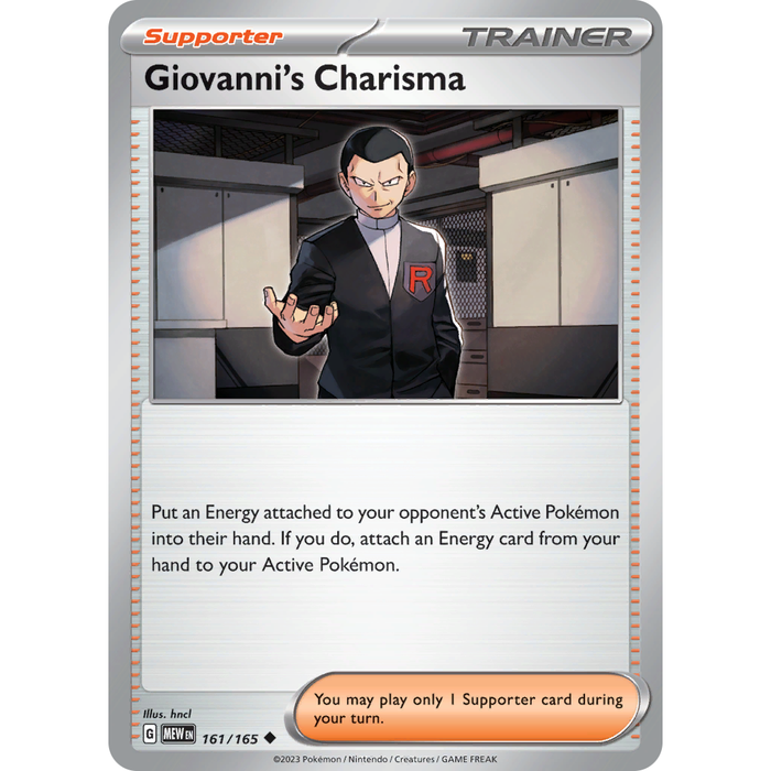 Giovanni's Charisma (161/165) [Scarlet & Violet: 151] - Just $0.10! Shop now at Retro Gaming of Denver