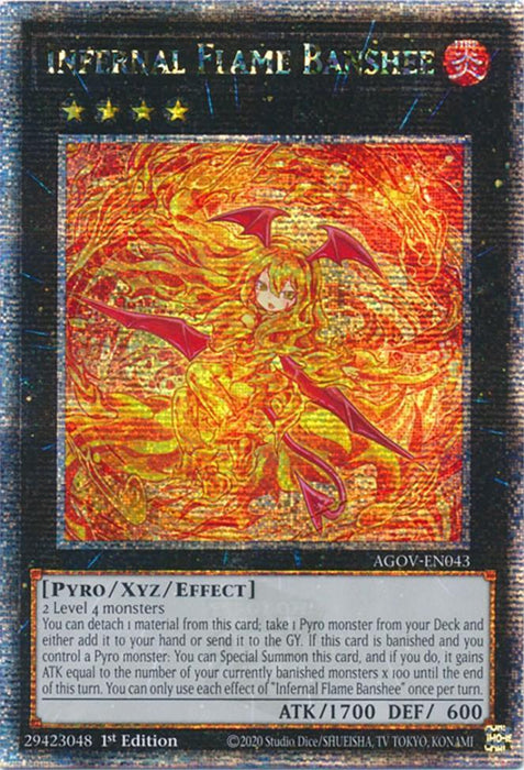 Infernal Flame Banshee (Quarter Century Secret Rare) [AGOV-EN043] Quarter Century Secret Rare - for just $8.75! 