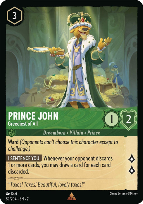 Prince John - Greediest of All (89/204) - Rise of the Floodborn - for just $0.24! 
