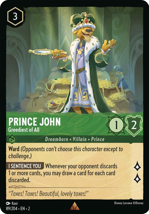 Prince John - Greediest of All (89/204) - Rise of the Floodborn - for just $0.24! 