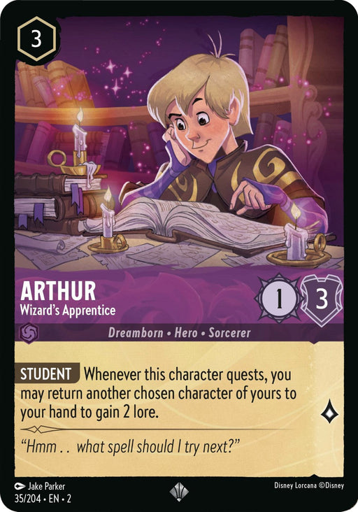 Arthur - Wizard's Apprentice (35/204) - Rise of the Floodborn - for just $0.12! 