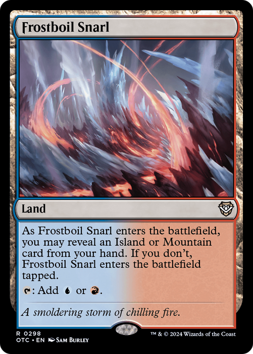 Frostboil Snarl (OTC-298) - Outlaws of Thunder Junction Commander - for just $0.08! 