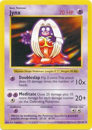 Jynx (31/102) [Base Set Shadowless Unlimited] - Just $0.95! Shop now at Retro Gaming of Denver