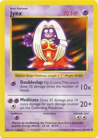 Jynx (31/102) [Base Set Shadowless Unlimited] - for just $2.55! 
