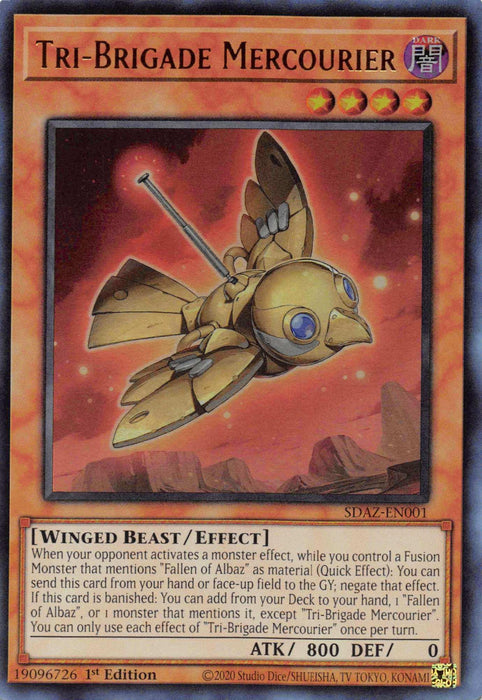 Tri-Brigade Mercourier [SDAZ-EN001] Ultra Rare - for just $0.10! 