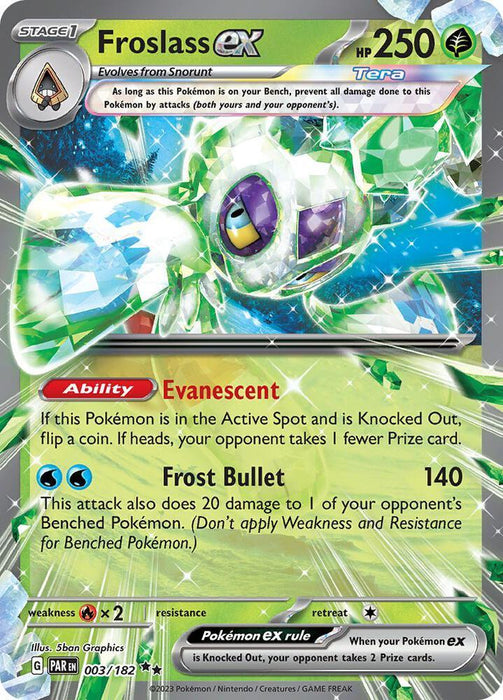 Froslass ex (003/182) [Scarlet & Violet: Paradox Rift] - for just $0.30! 