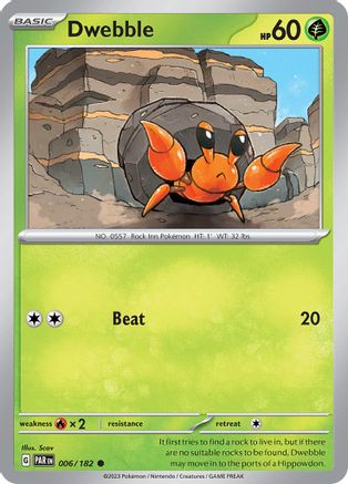 Dwebble 006/182 - SV04 Paradox Rift - for just $0.05! 