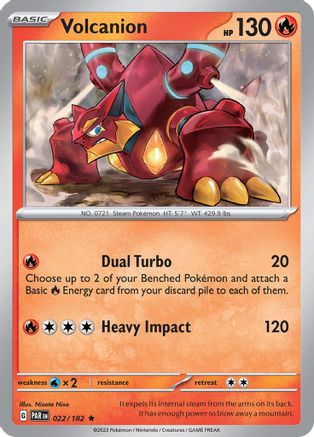 Volcanion 022/182 - SV04 Paradox Rift Holofoil - for just $0.05! 