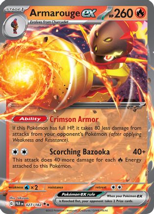 Armarouge ex 027/182 - SV04 Paradox Rift Holofoil - for just $0.40! 