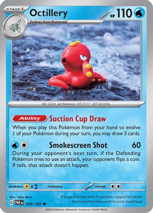Octillery 034/182 - SV04 Paradox Rift - for just $0.05! 
