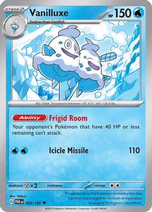 Vanilluxe 045/182 - SV04 Paradox Rift - for just $0.05! 