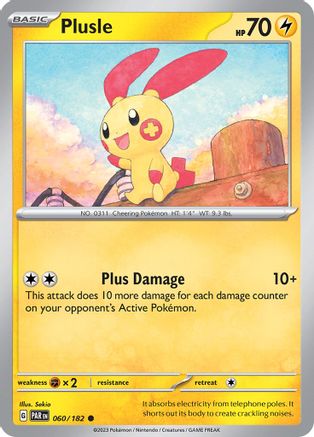 Plusle 060/182 - SV04 Paradox Rift - for just $0.05! 