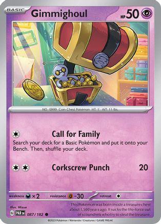 Gimmighoul 087/182 - SV04 Paradox Rift - for just $0.08! 