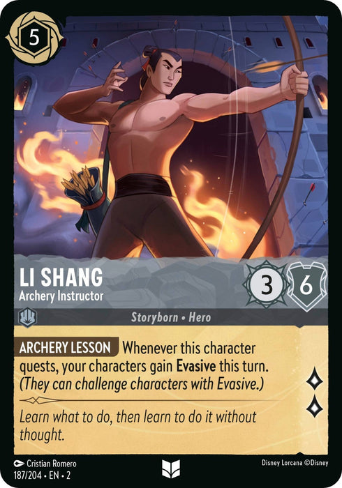 Li Shang - Archery Instructor (187/204) - Rise of the Floodborn - for just $0.03! 