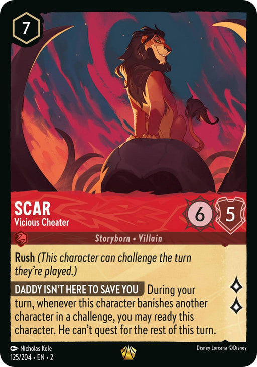 Scar - Vicious Cheater (125/204) - Rise of the Floodborn - for just $0.36! 