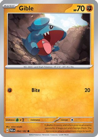 Gible 094/182 - SV04 Paradox Rift - for just $0.05! 