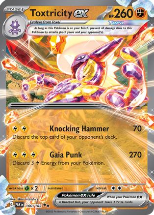 Toxtricity ex 100/182 - SV04 Paradox Rift Holofoil - for just $0.40! 