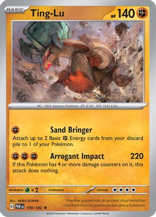 Ting-Lu 109/182 - SV04 Paradox Rift Holofoil - for just $0.05! 