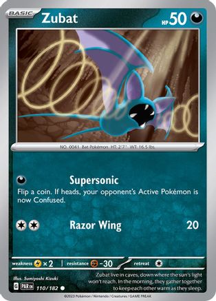 Zubat 110/182 - SV04 Paradox Rift - for just $0.03! 