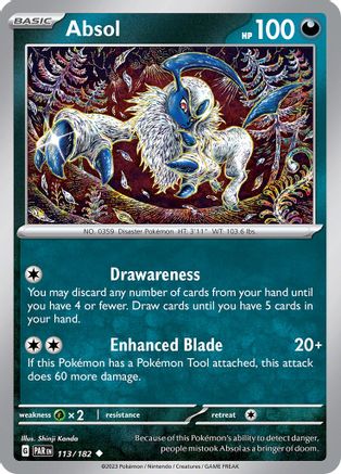 Absol 113/182 - SV04 Paradox Rift - for just $0.05! 