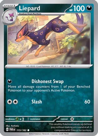 Liepard 115/182 - SV04 Paradox Rift - for just $0.06! 