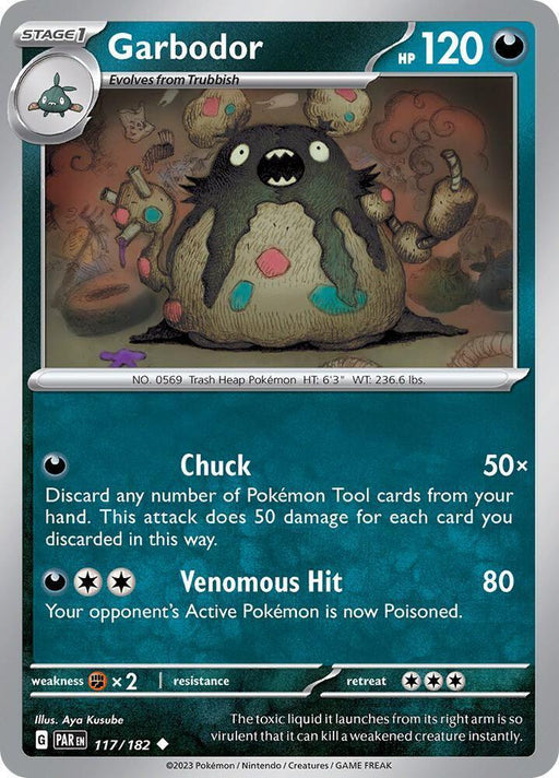 Garbodor (117/182) [Scarlet & Violet: Paradox Rift] - for just $0.10! 