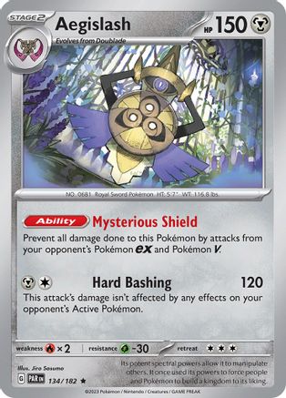Aegislash 134/182 - SV04 Paradox Rift Holofoil - for just $0.08! 