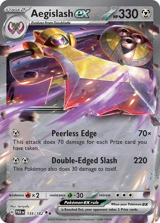 Aegislash ex (135/182) [Scarlet & Violet: Paradox Rift] - for just $0.30! 